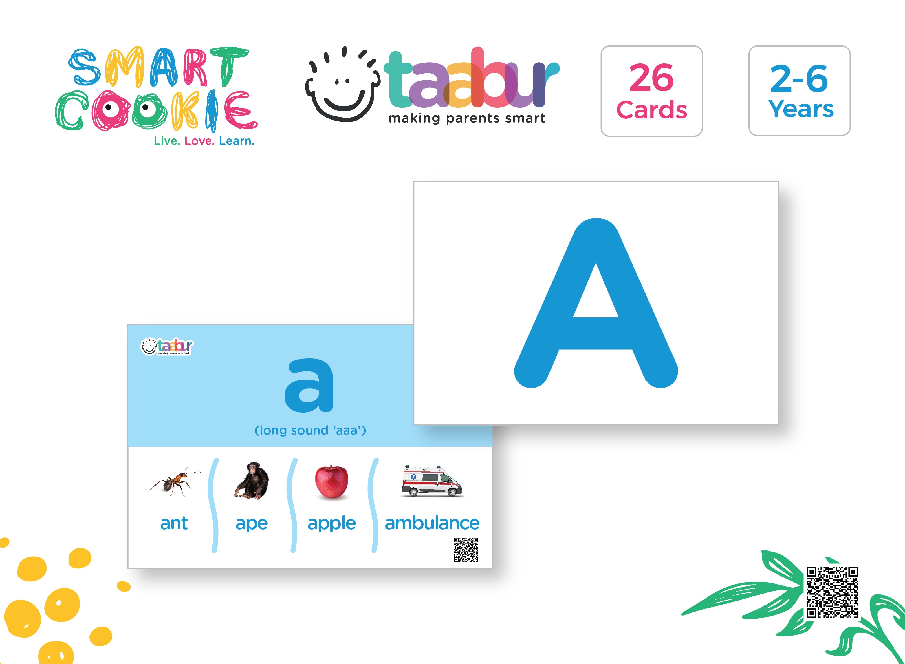 English for Beginners - 2 Sets of Interactive Flashcards (56 Cards) - for Kids Aged 2 to 6 Years Old