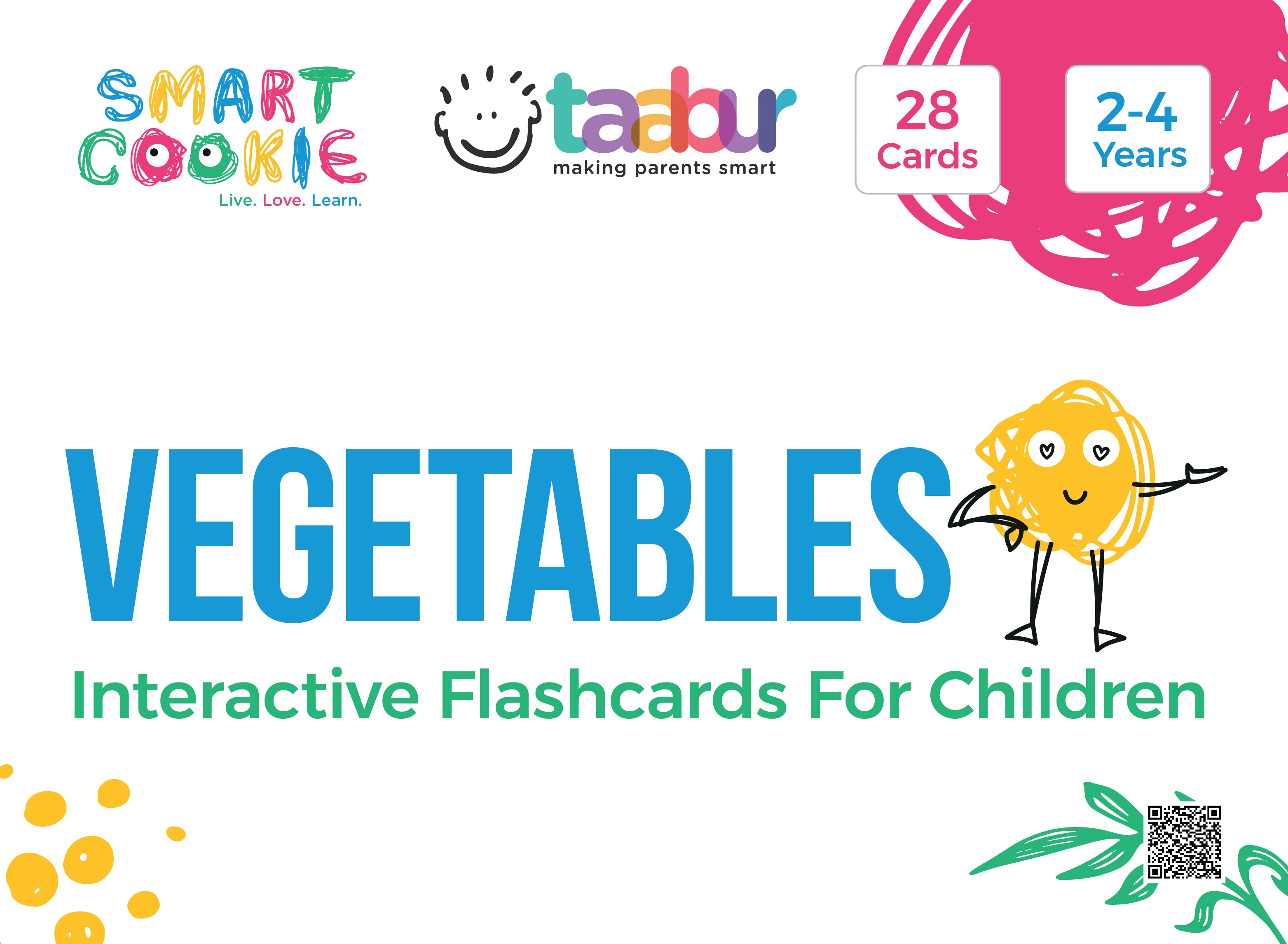 Animals, Fruits, Vegetables - 6 Sets of Interactive Flashcards - for Kids Aged 2 to 4 Years Old
