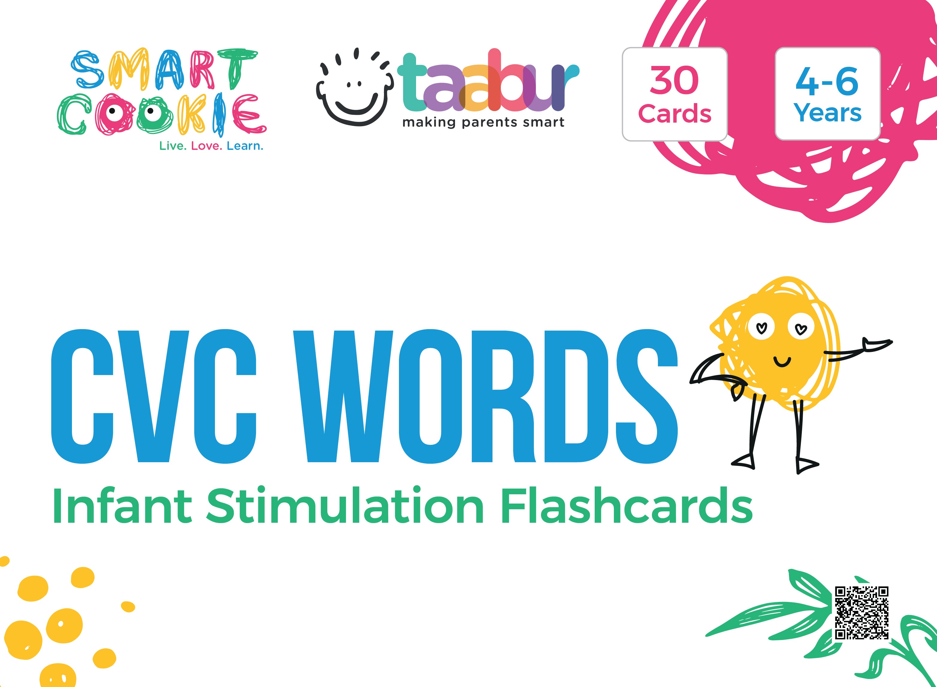 English for Beginners - 2 Sets of Interactive Flashcards (56 Cards) - for Kids Aged 2 to 6 Years Old