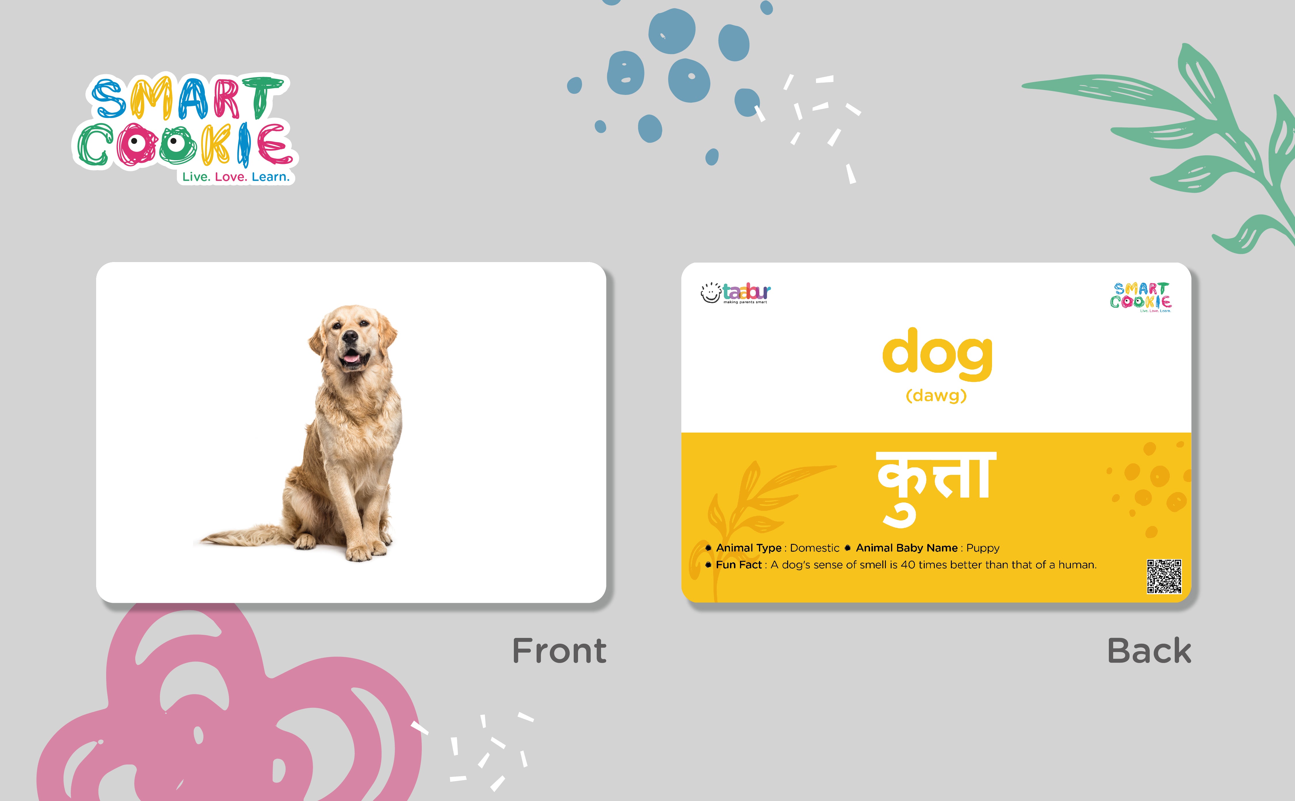Animals - Interactive Flashcards for Children (25 Cards) - for Kids Aged 2 to 4 Years Old