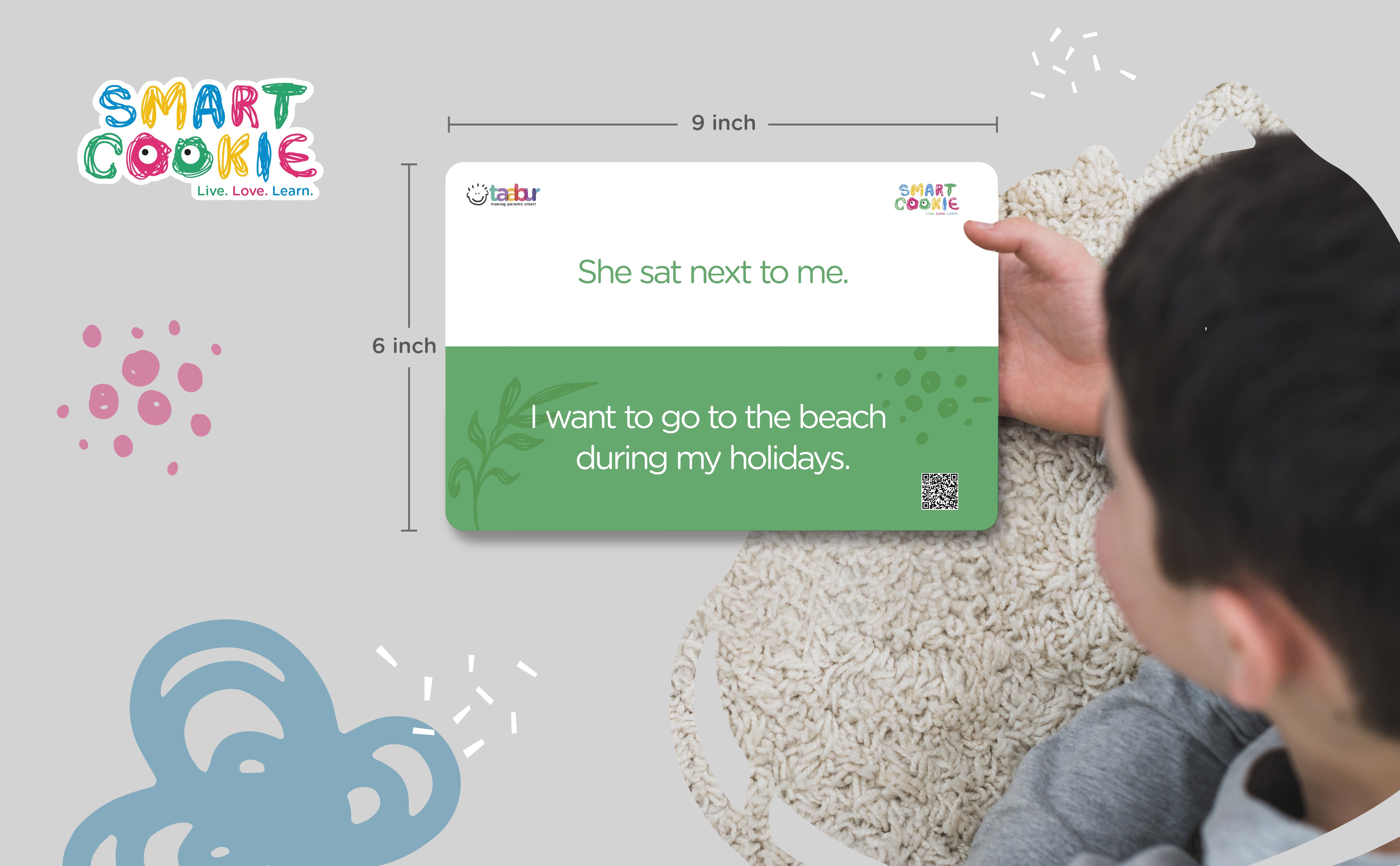 English Sight Words (Set 3) - Interactive Flashcards for Children (40 Cards) - for Kids Aged 2 to 4 Years Old