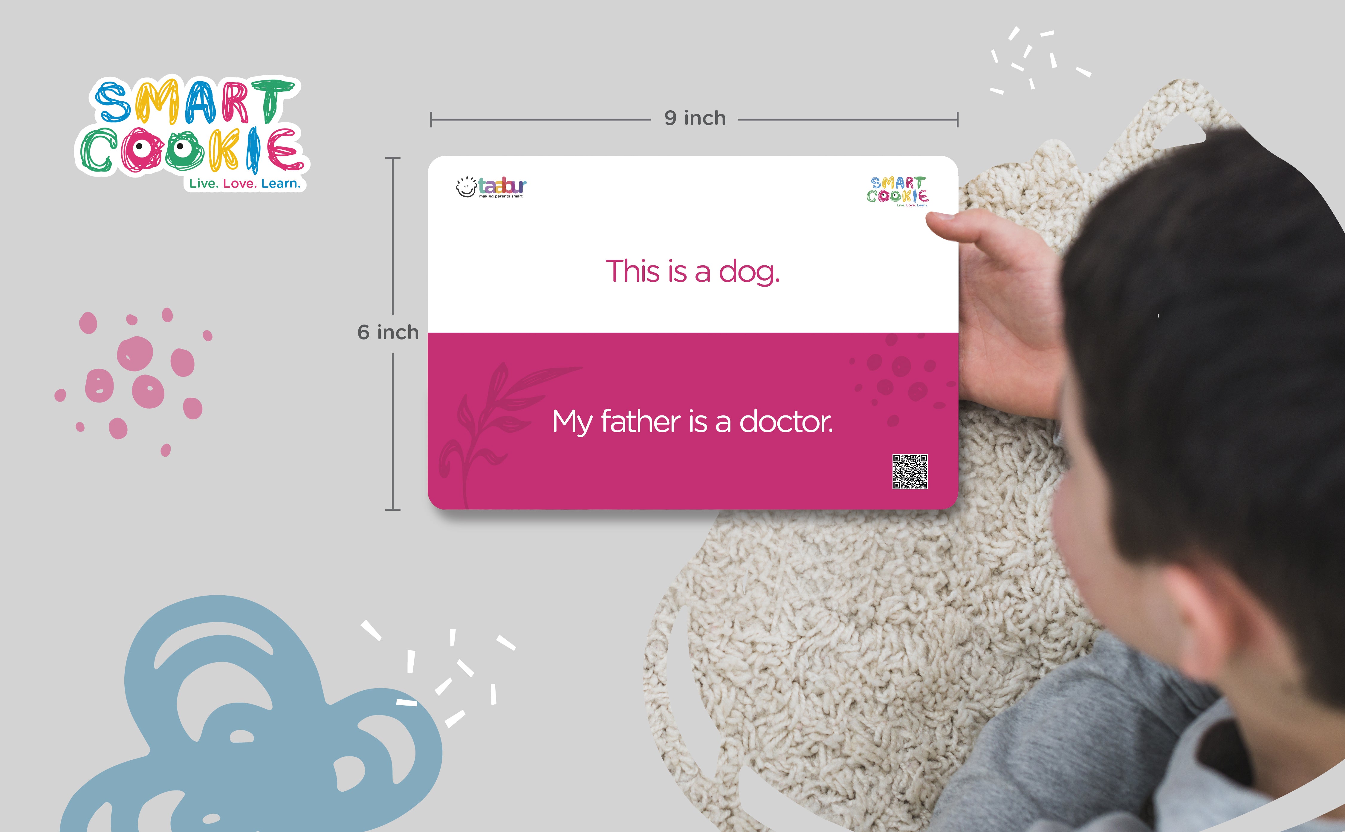 English Sight Words (Set 1) - Interactive Flashcards for Children (40 Cards) - for Kids Aged 2 to 4 Years Old