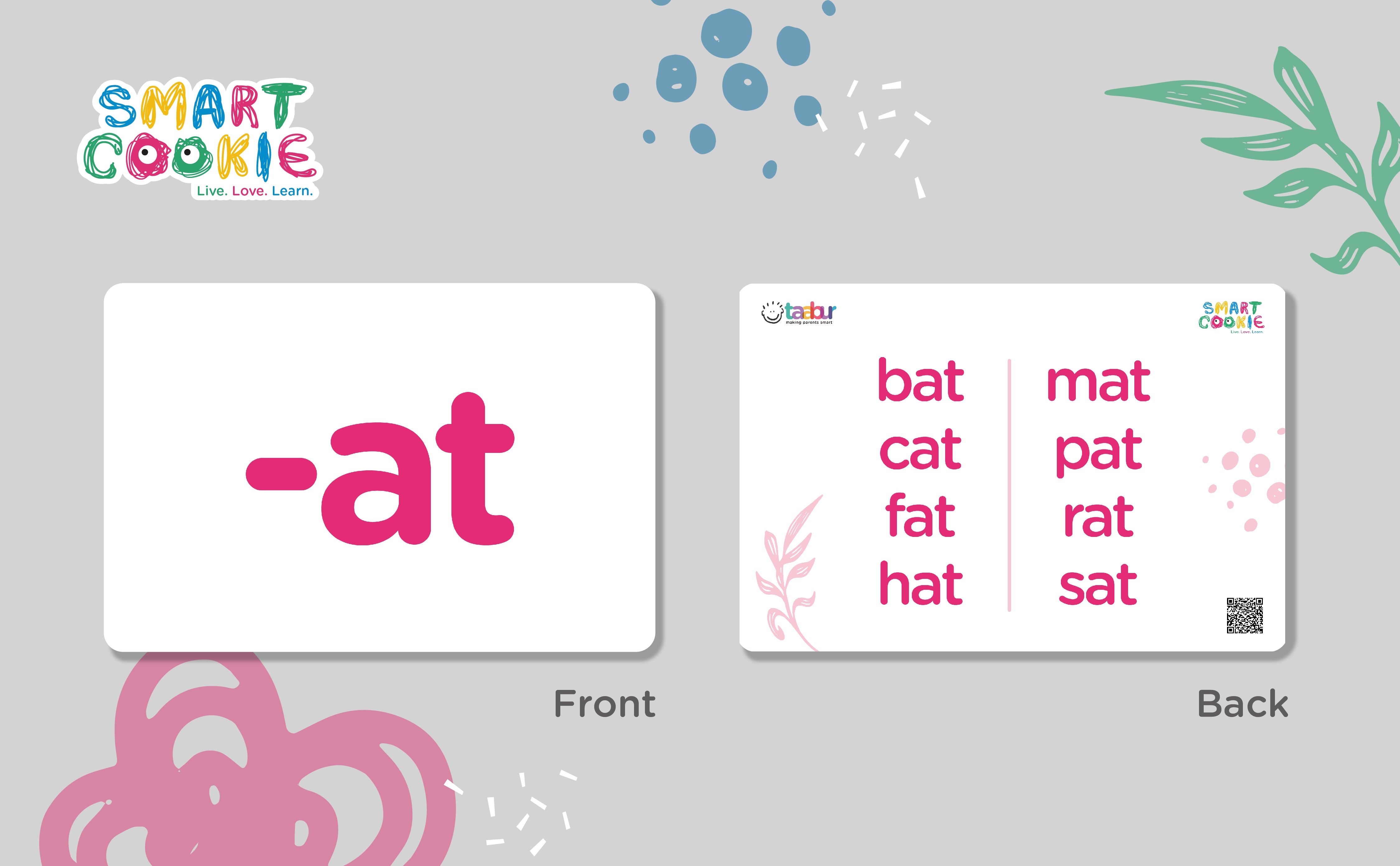 CVC Words - Interactive Flash Cards for Children (30 Cards) - for Kids Aged 4 to 6 Years Old