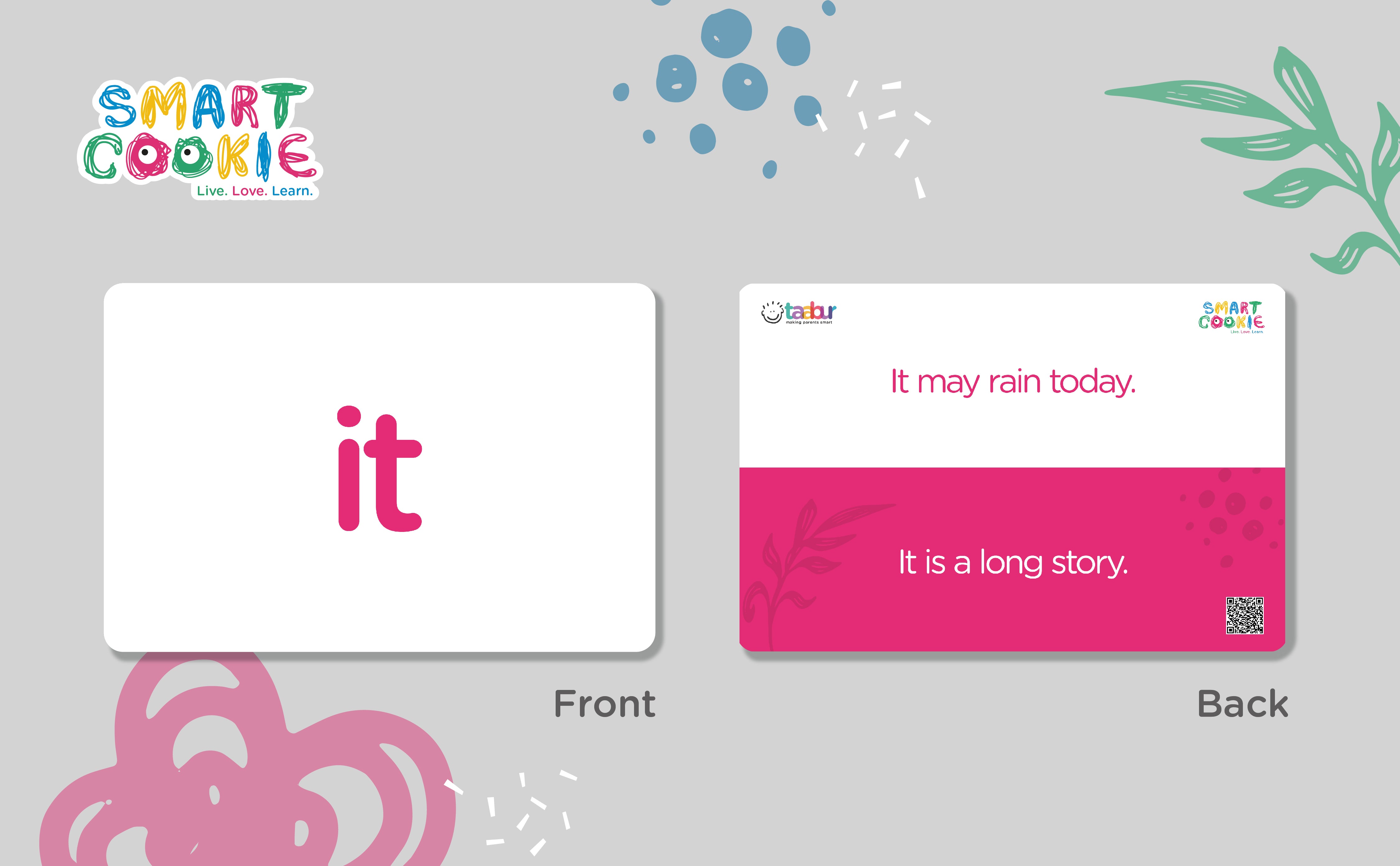 English Sight Words (Set 2) - Interactive Flashcards for Children (40 Cards) - for Kids Aged 2 to 4 Years Old