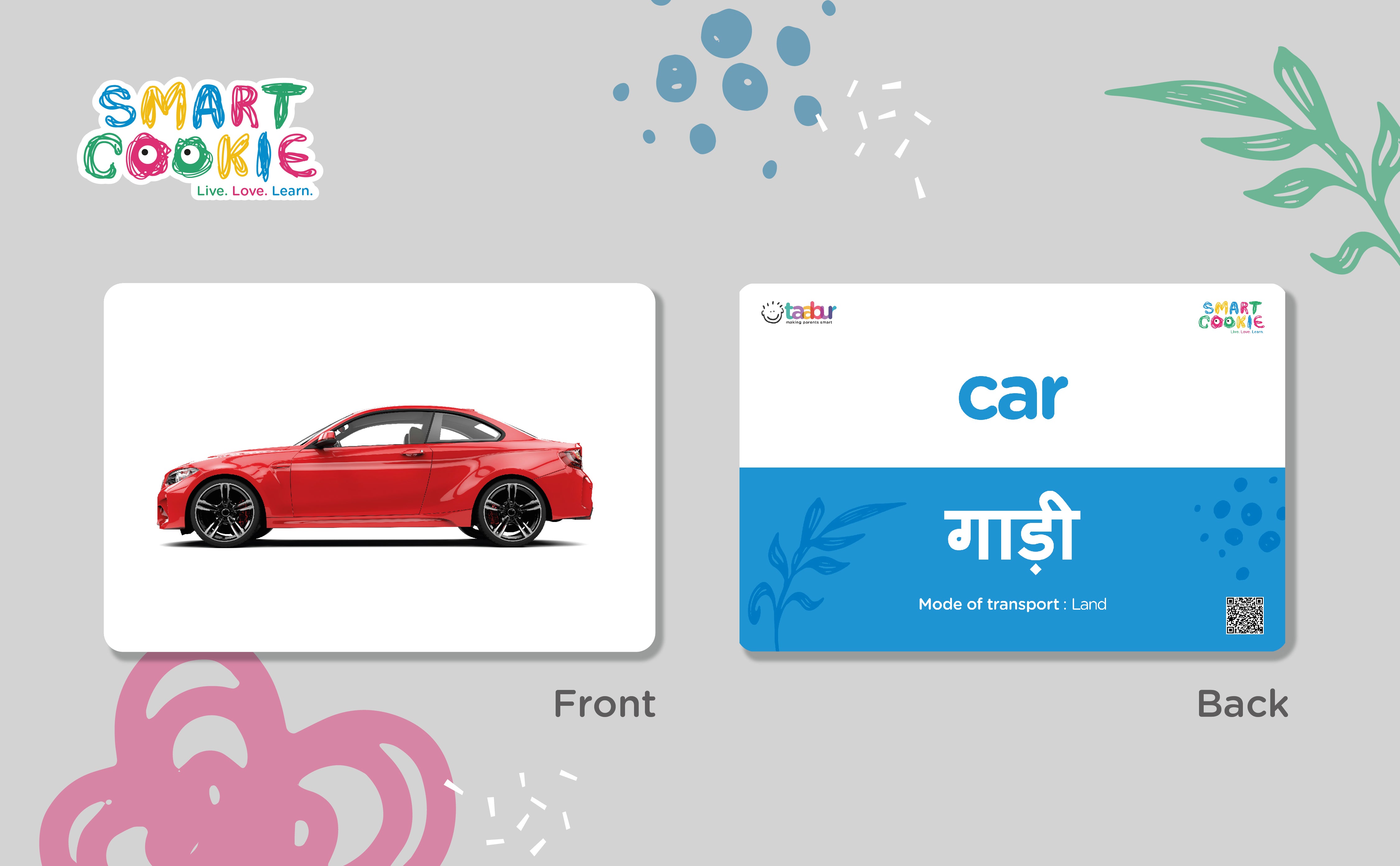 Means of Transport - Interactive Flash Cards for Children (24 Cards) - for Kids Aged 2 to 4 Years Old
