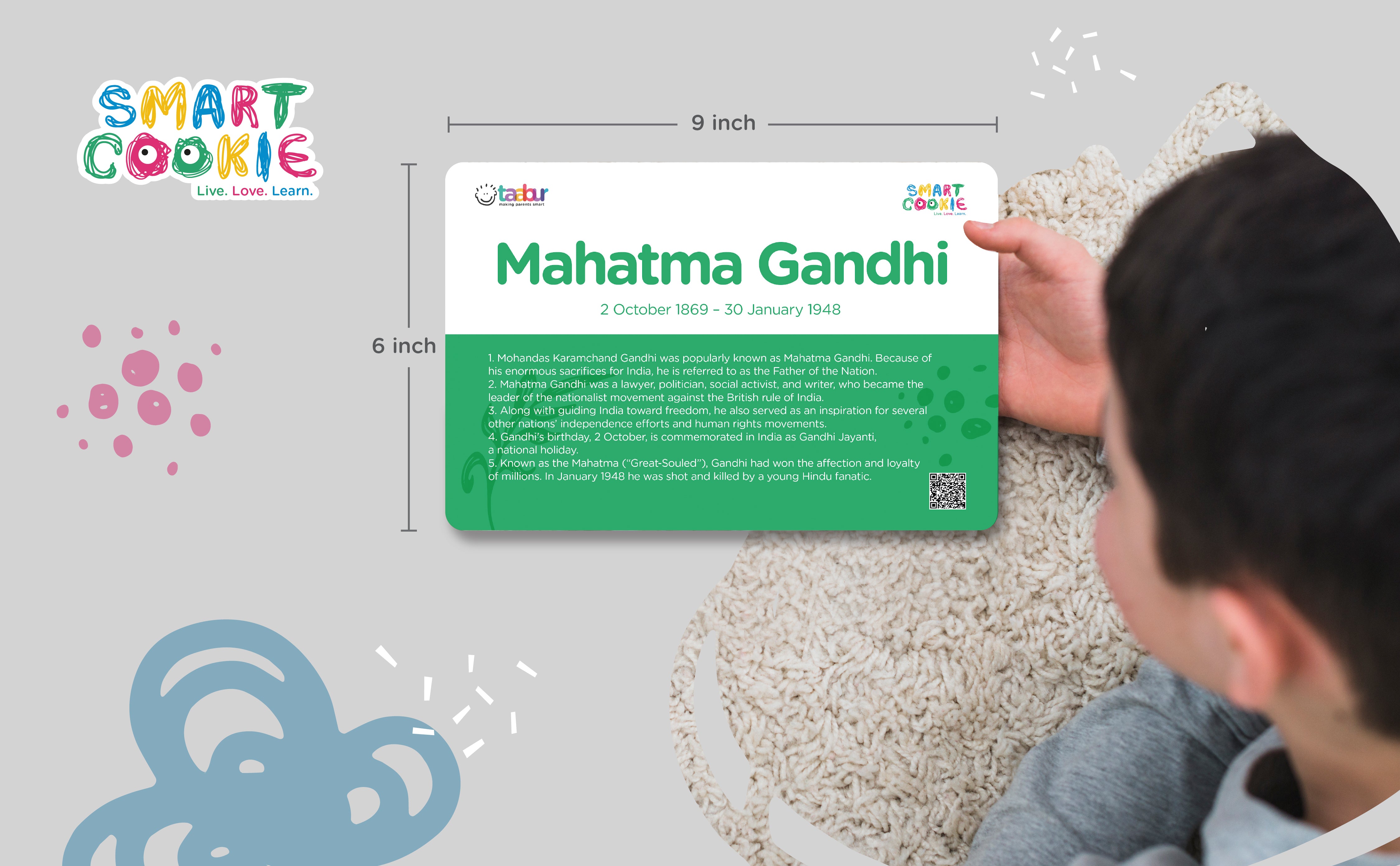 Freedom Fighters of India - Interactive Flash Cards for Children (16 Cards) - for Kids Aged 4 to 6 Years Old