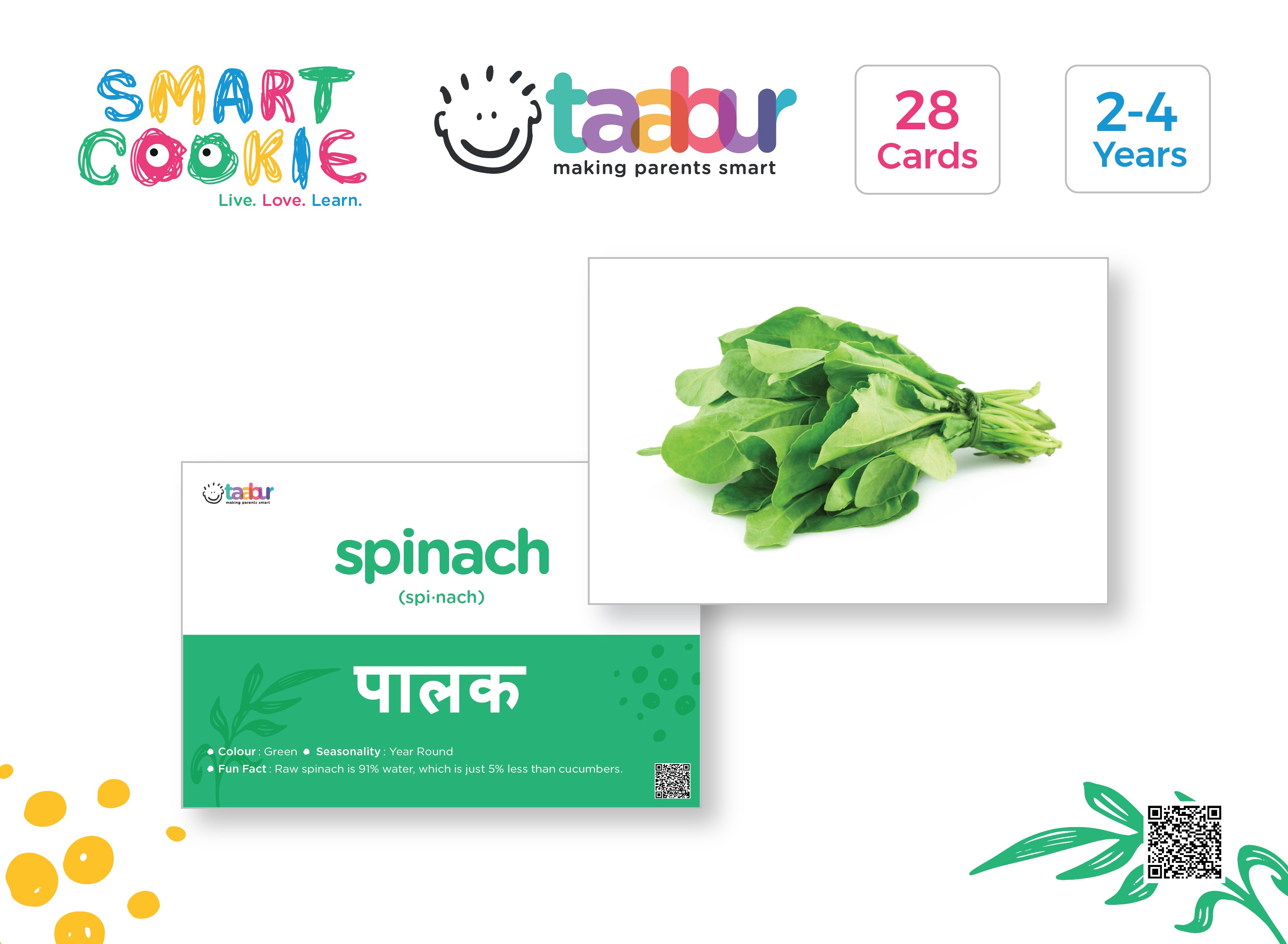 Animals, Fruits, Vegetables - 6 Sets of Interactive Flashcards - for Kids Aged 2 to 4 Years Old