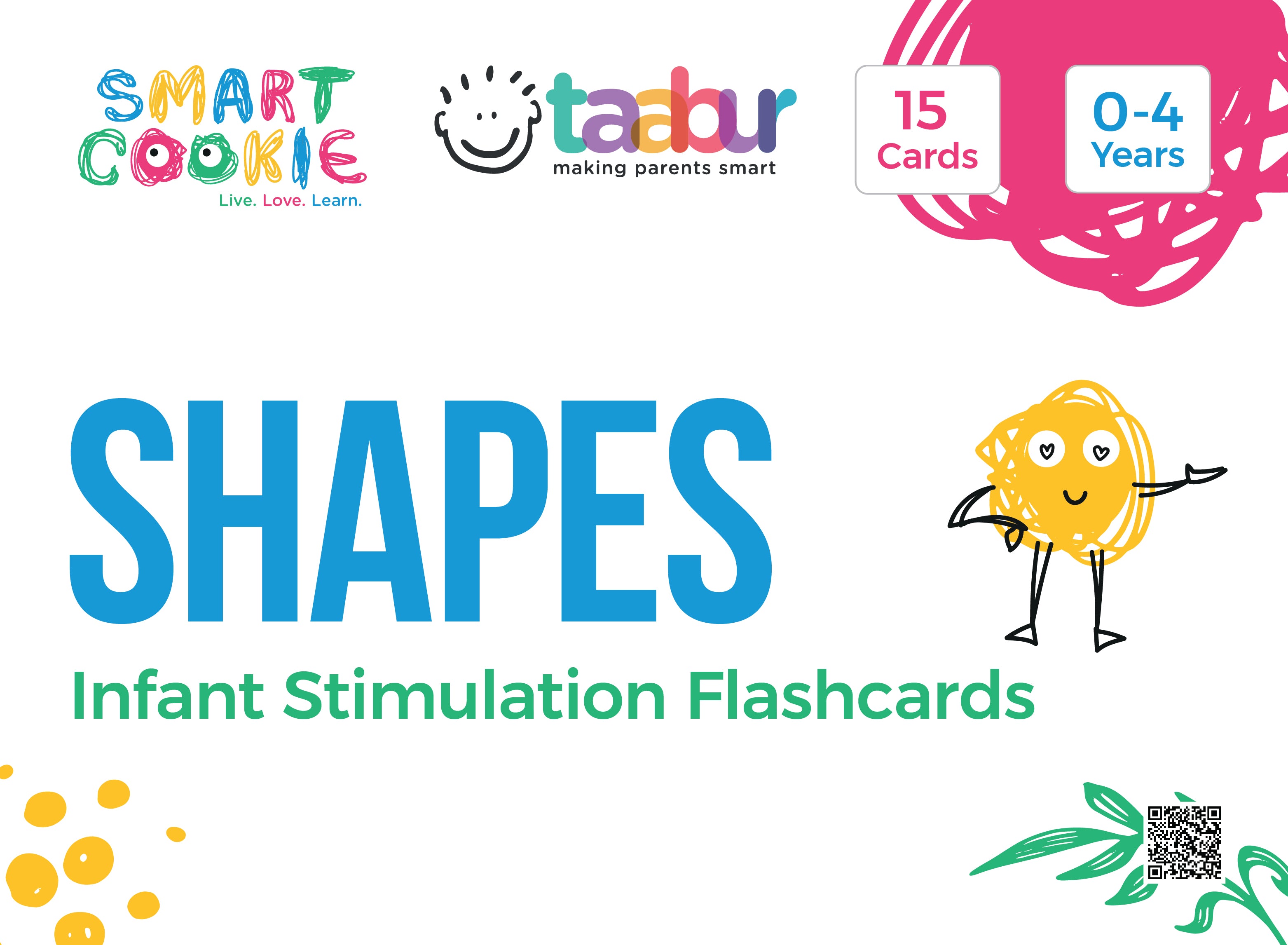 Infants World - 4 Sets of Interactive Flashcards - for Kids Aged 0 to 4 Years Old
