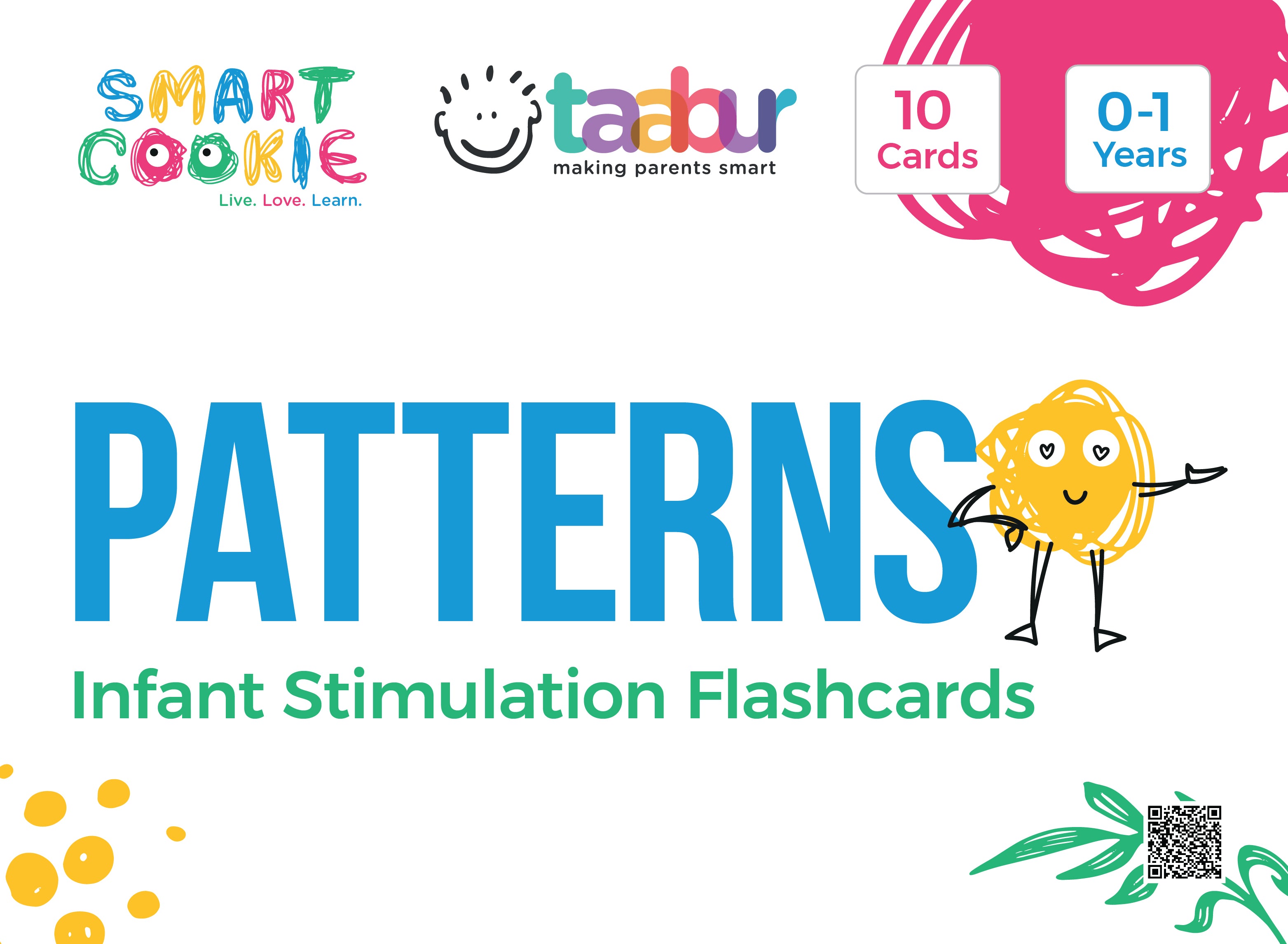 Infants World - 4 Sets of Interactive Flashcards - for Kids Aged 0 to 4 Years Old