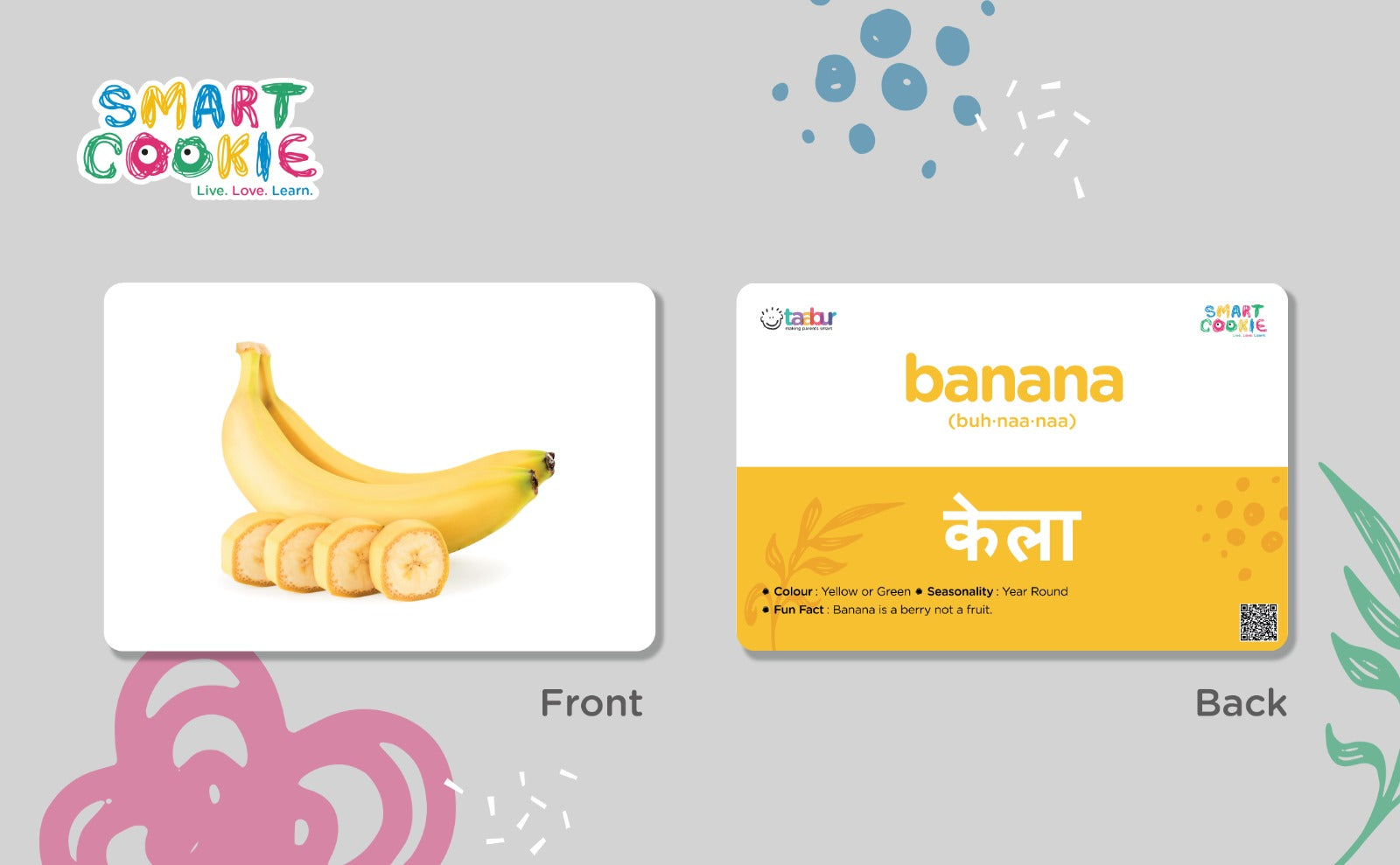 Fruits - Interactive Flashcards for Children (25 Cards) - for Kids Aged 2 to 4 Years Old