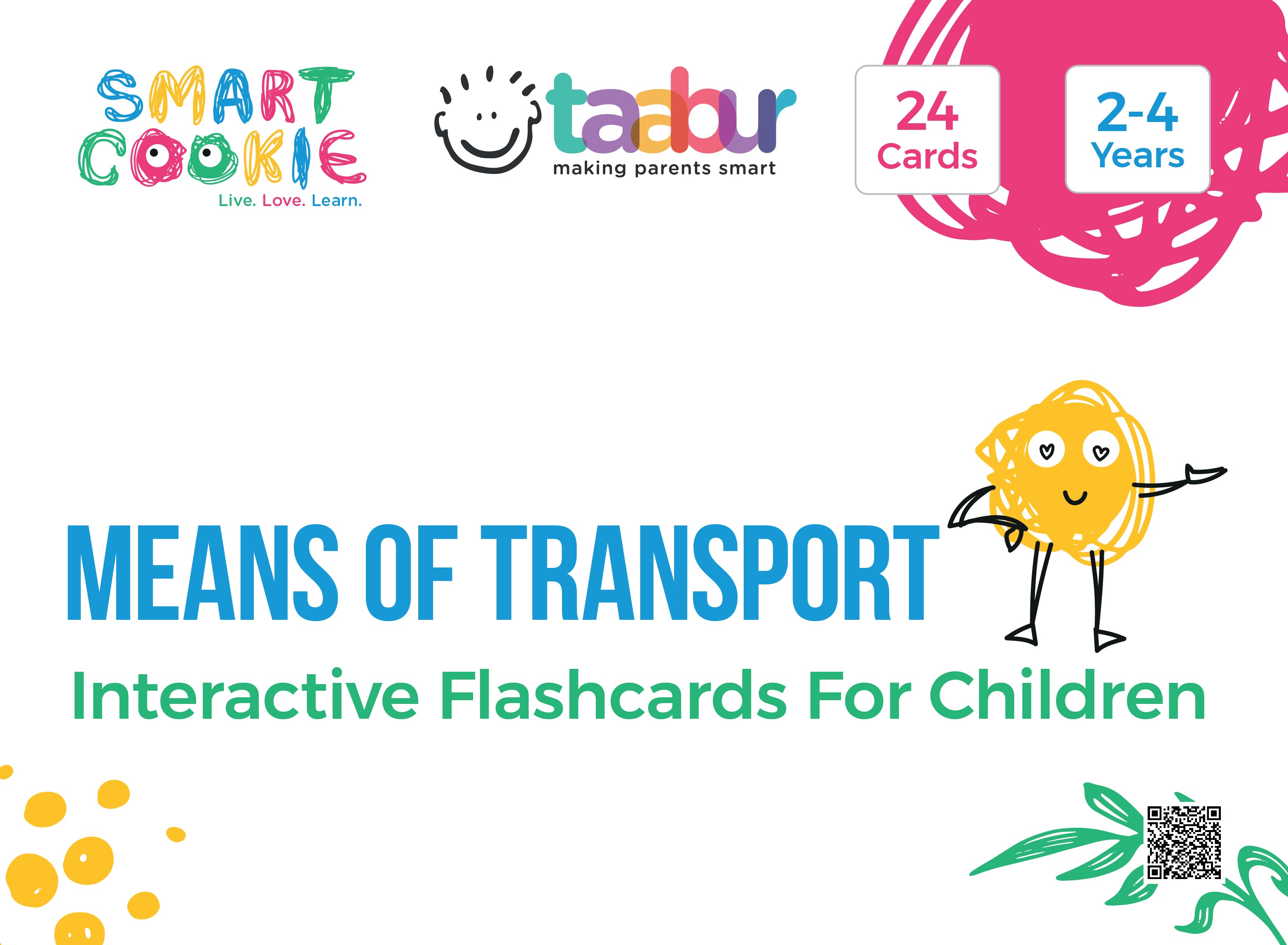 Basic Environment Awareness - 6 Sets of Interactive Flashcards - for Kids Aged 2 to 4 Years Old