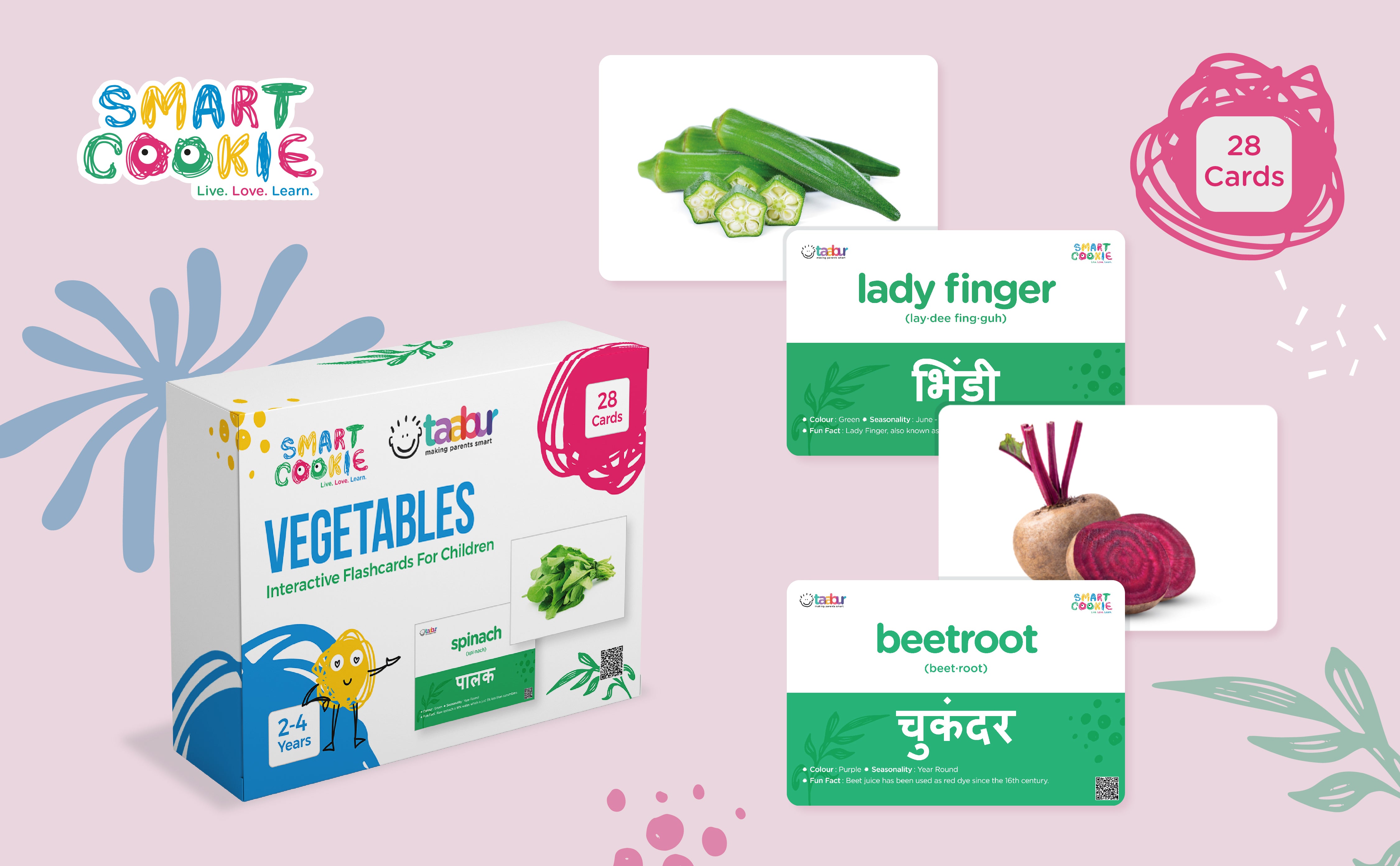 Vegetables - Interactive Flashcards for Children (28 Cards) - for Kids Aged 2 to 4 Years Old