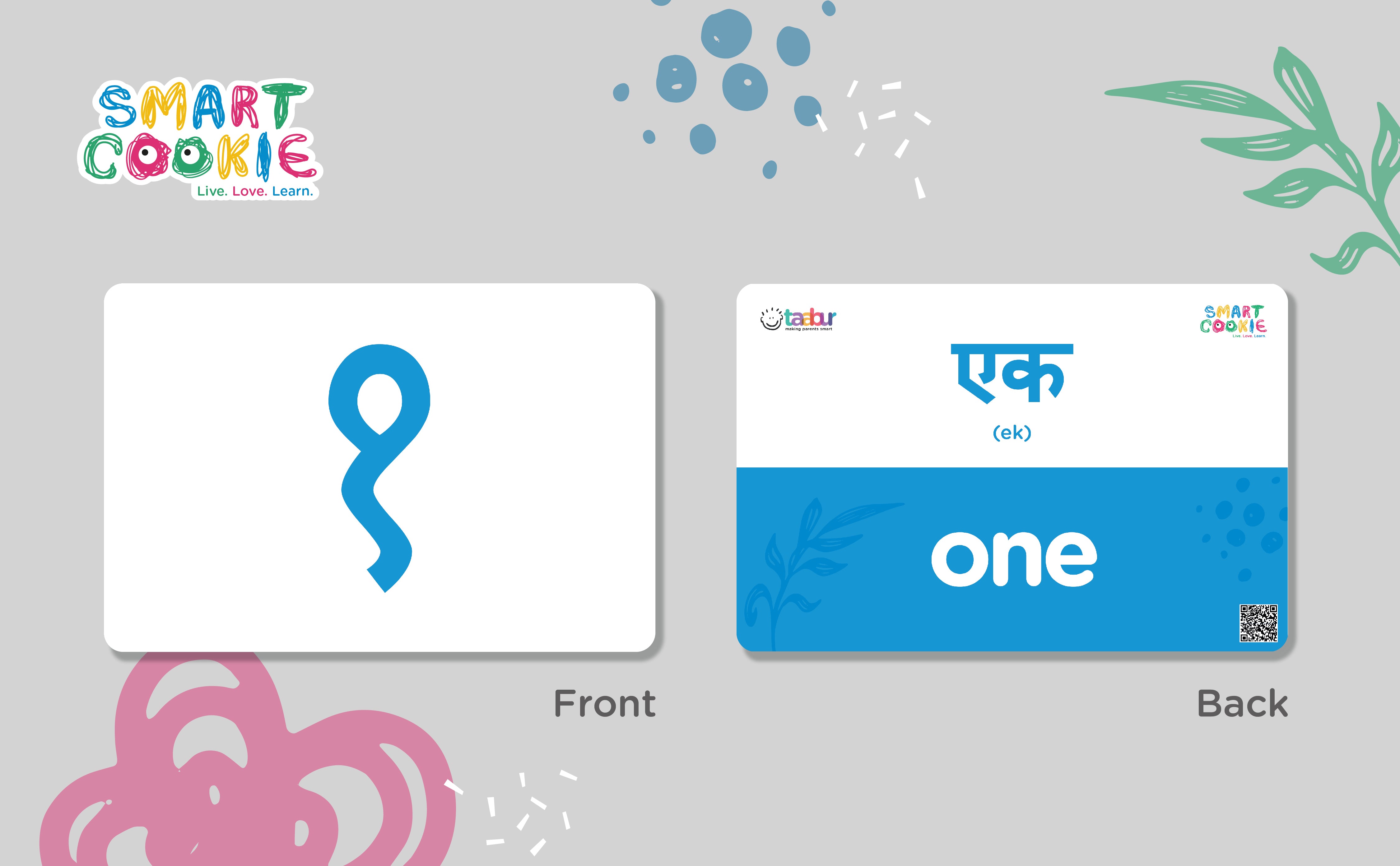Hindi Numbers + Bonus Couting Cards - Interactive Flashcards for Children (31 Cards) - for Kids Aged 4 to 6 Years Old